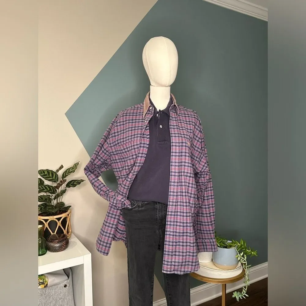 Polo Ralph Lauren Men’s Medium Navy Collared Shirt, Red Logo, Classic Fit - Picture 2 of 10